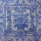 18th Century Portuguese Azulejos Tiles Panel with Vase Decor 4