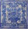 Portugiesische Azulejos Fliesenplatte mit Vasendekor, 18. Jh. 3