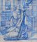Portugiesische Azulejos Fliesenplatte, 18. Jh. mit Gebetsdekor 2