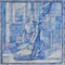 Portugiesische Azulejos Fliesenplatte, 18. Jh. mit Gebetsdekor 3