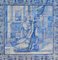 Portugiesische Azulejos Fliesenplatte, 18. Jh. mit Gebetsdekor 4