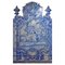 18th Century Portuguese Azulejos Tiles Panel with Saint Antony Decor 1