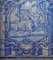 Portugiesische Azulejos Fliesenplatte aus dem 18. Jh. mit Saint Antony Dekor 3
