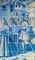 Portugiesische Azulejos Fliesenplatte aus dem 18. Jh. mit Stadtdekor 2