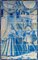 Portugiesische Azulejos Fliesenplatte aus dem 18. Jh. mit Stadtdekor 5