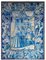 Portugiesische Azulejos Fliesenplatte aus dem 18. Jh. mit Stadtdekor 4