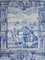Panneau Portugais Azulejos 18ème Siècle à Décor Troubadour 1