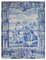 Panneau Portugais Azulejos 18ème Siècle à Décor Troubadour 5