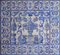 Portugiesische Azulejos Fliesenplatte mit Vasendekor, 18. Jh. 1