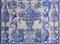 18th Century Portuguese Azulejos Tiles Panel with Vase Decor 2