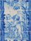 18th Century Portuguese Azulejos Tiles Panel with Angels Decor 5