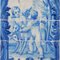 18th Century Portuguese Azulejos Tiles Panel with Angels Decor 2