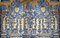 18th Century Portuguese Azulejos Tiles Panel with Vases Decor 4
