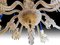 Lámpara de araña de cristal con 12 brazos finamente decorada con perlas de Baccarat, siglo XIX, Imagen 9