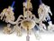 Lámpara de araña de cristal con 12 brazos finamente decorada con perlas de Baccarat, siglo XIX, Imagen 10