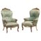 Italian Armchairs in Carved and Gilded Wood, 19th Century, Set of 2 1