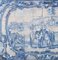 18th Century Portuguese Azulejos Tiles Panel with Hunting Scene 4