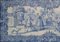 18th Century Portuguese Azulejos Tiles Panel with Contryside Scene 4