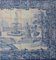 18th Century Portuguese Azulejos Tiles Panel with Contryside Scene 3