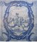 Portugiesisches Azulejo-Fliesenpaneel aus dem 18. Jh. mit Jagdszene 1