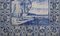 Portugiesisches Azulejos-Fliesenpaneel aus dem 18. Jh. mit dem Jungen und dem Hund 2