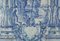 Pannello di piastrelle Azulejos portoghesi del XVIII secolo con scena di campagna, Immagine 3