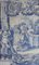 Portugiesische Azulejos Fliesenplatte aus dem 18. Jh. mit Landschaftsmotiv 3