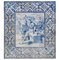 Portugiesische Azulejos Fliesenplatte, 18. Jh. mit Skulpturendekor 5