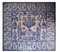Portugiesische Azulejos Fliesenplatte mit Vasendekor, 17. Jh. 5