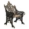 English Cast Iron and Teak Armchair or Bench, 19th Century, Image 5