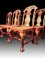 Japanese George II Style Red and Gilt Side Chairs, Set of 6 7