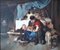 Artista di Scuola Spagnola, Interno di Borgo Antico, XX secolo, Olio su tela, Con cornice, Immagine 2