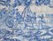 Portugiesische Azulejos Fliesenplatte aus dem 18. Jh. mit Kampfszene 4