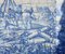 Portugiesische Azulejos Fliesenplatte aus dem 18. Jh. mit Kampfszene 2