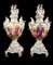 Jarrones alemanes de porcelana con tapa y pedestales de Carl Thieme, década de 1880, Imagen 2