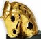 Italian Artist, Horse Head Sculpture, Gilded Ceramic, Early 20th Century 3