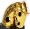 Italian Artist, Horse Head Sculpture, Gilded Ceramic, Early 20th Century 5