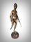 Figura Diana la Cazadora de bronce según Houdon, década de 1880, Imagen 5