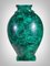 Große italienische Vase aus Malachit, 1980er 3