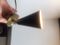 Modernist Brass & Metal Adjustable Conical Wall Light, 1950s 7