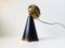 Modernist Brass & Metal Adjustable Conical Wall Light, 1950s 2