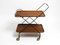 Teak Folding Serving Trolley from Ary Nybro, Sweden, 1960s, Image 1