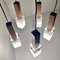 Lámpara Haning de 5 luces de teca de Guzzini, Italia, años 60, Imagen 5