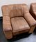 Buffalo Leather DS-44 Lounge Lounge Chairs & Ottoman, Switzerland, 1970s, Set of 3 8