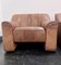 Buffalo Leather DS-44 Lounge Lounge Chairs & Ottoman, Switzerland, 1970s, Set of 3 11