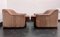 Buffalo Leather DS-44 Lounge Lounge Chairs & Ottoman, Switzerland, 1970s, Set of 3 3