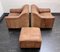 Buffalo Leather DS-44 Lounge Lounge Chairs & Ottoman, Switzerland, 1970s, Set of 3 14