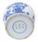 Chinese Oriental Blue and White Ceramic Ginger Jar with Lid, Image 8