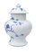 Chinese Oriental Blue and White Ceramic Ginger Jar with Lid 2