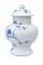 Chinese Oriental Blue and White Ceramic Ginger Jar with Lid, Image 2